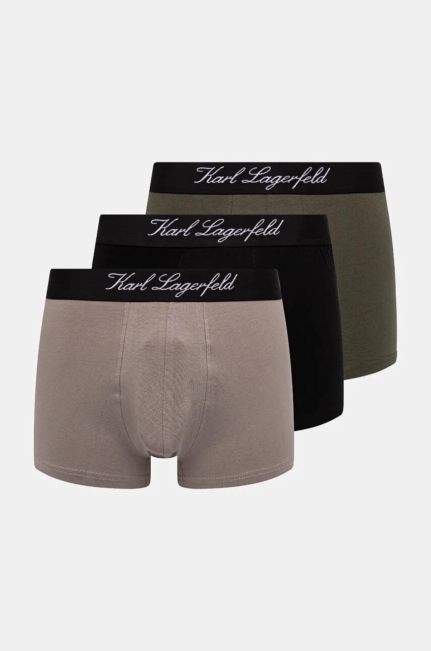 Karl Lagerfeld boxeri 3-pack barbati, culoarea negru