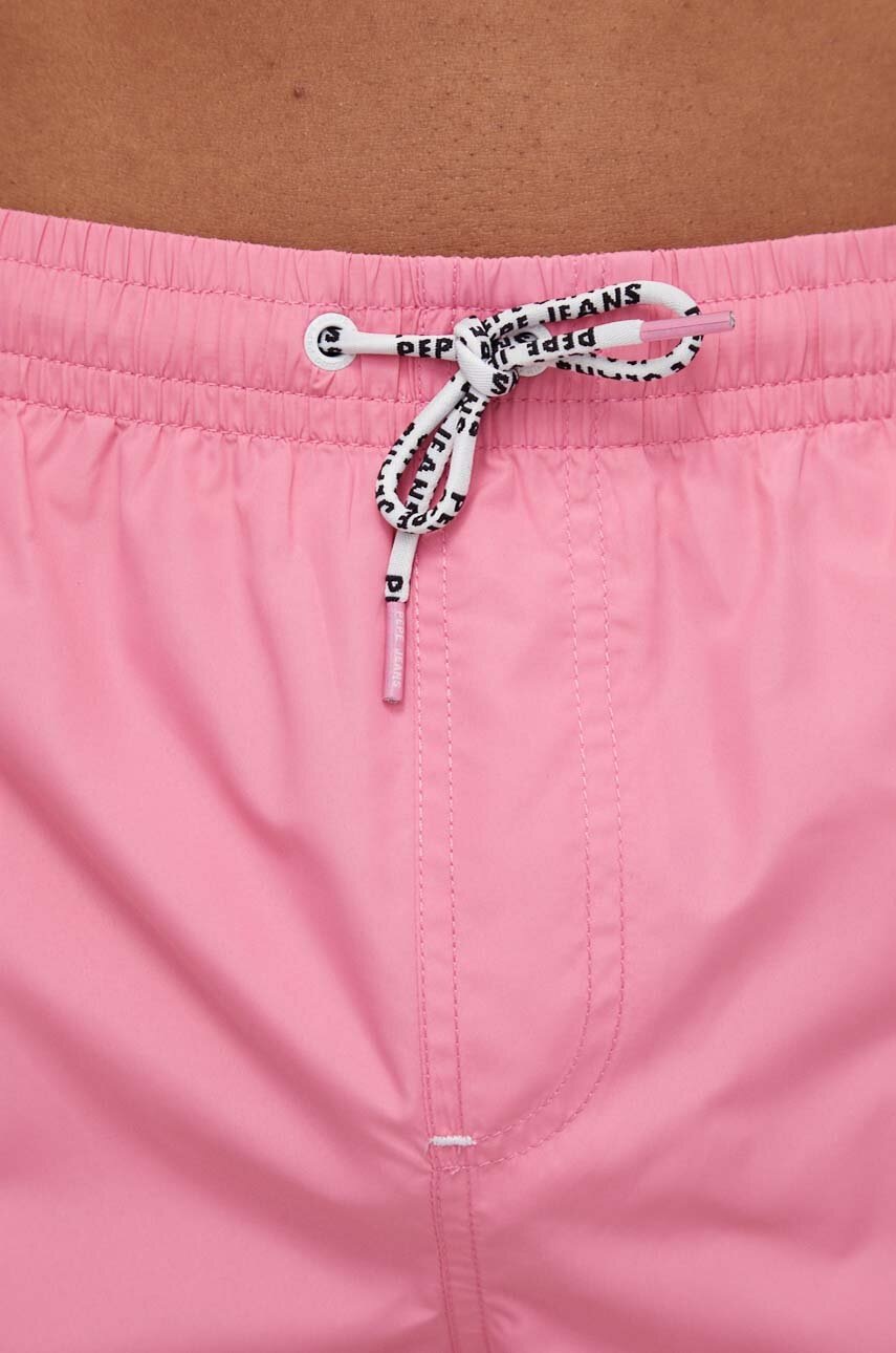 Σορτς κολύμβησης Pepe Jeans LOGO SWIMSHORT χρώμα: ροζ PMB10393