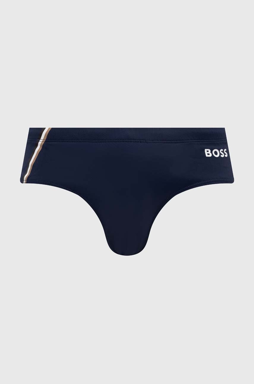 BOSS costum de baie culoarea albastru marin