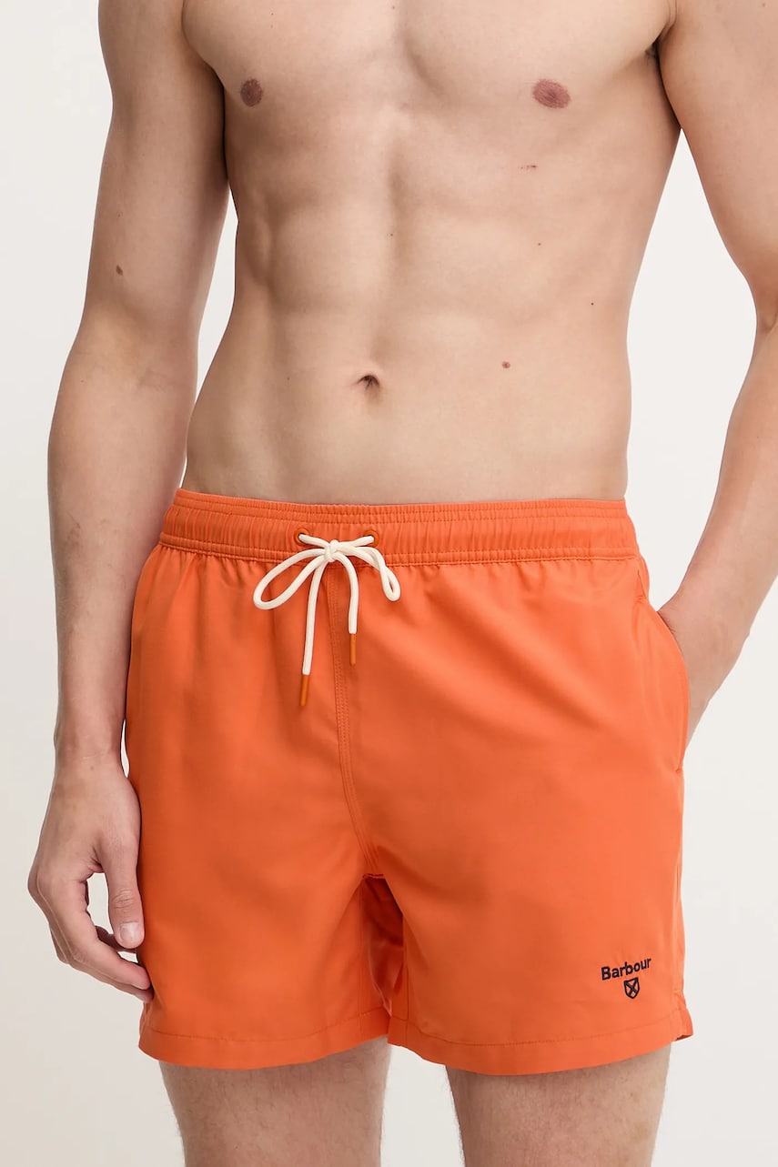 Barbour pantaloni scurti de baie culoarea roz