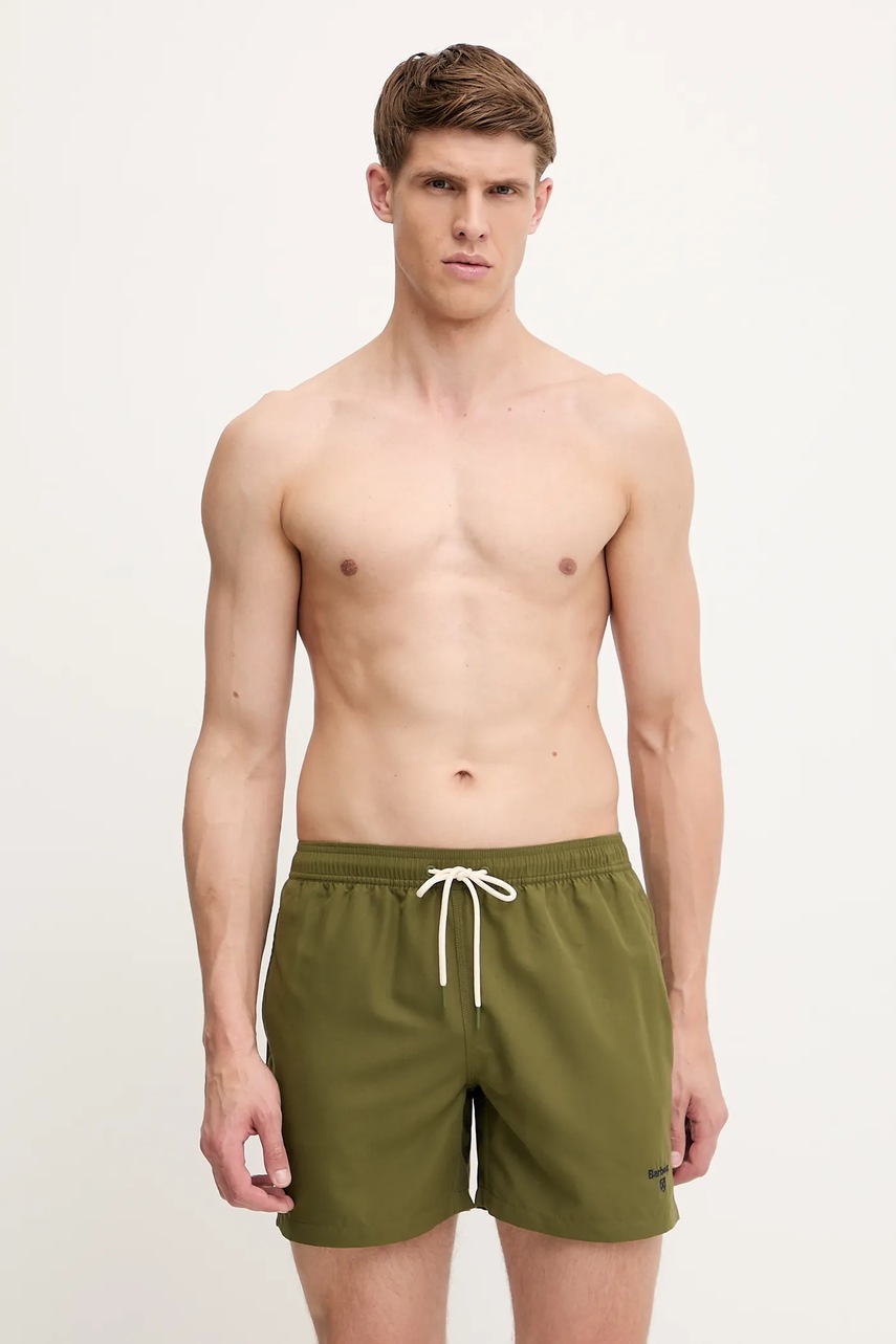 Barbour pantaloni scurti de baie culoarea roz