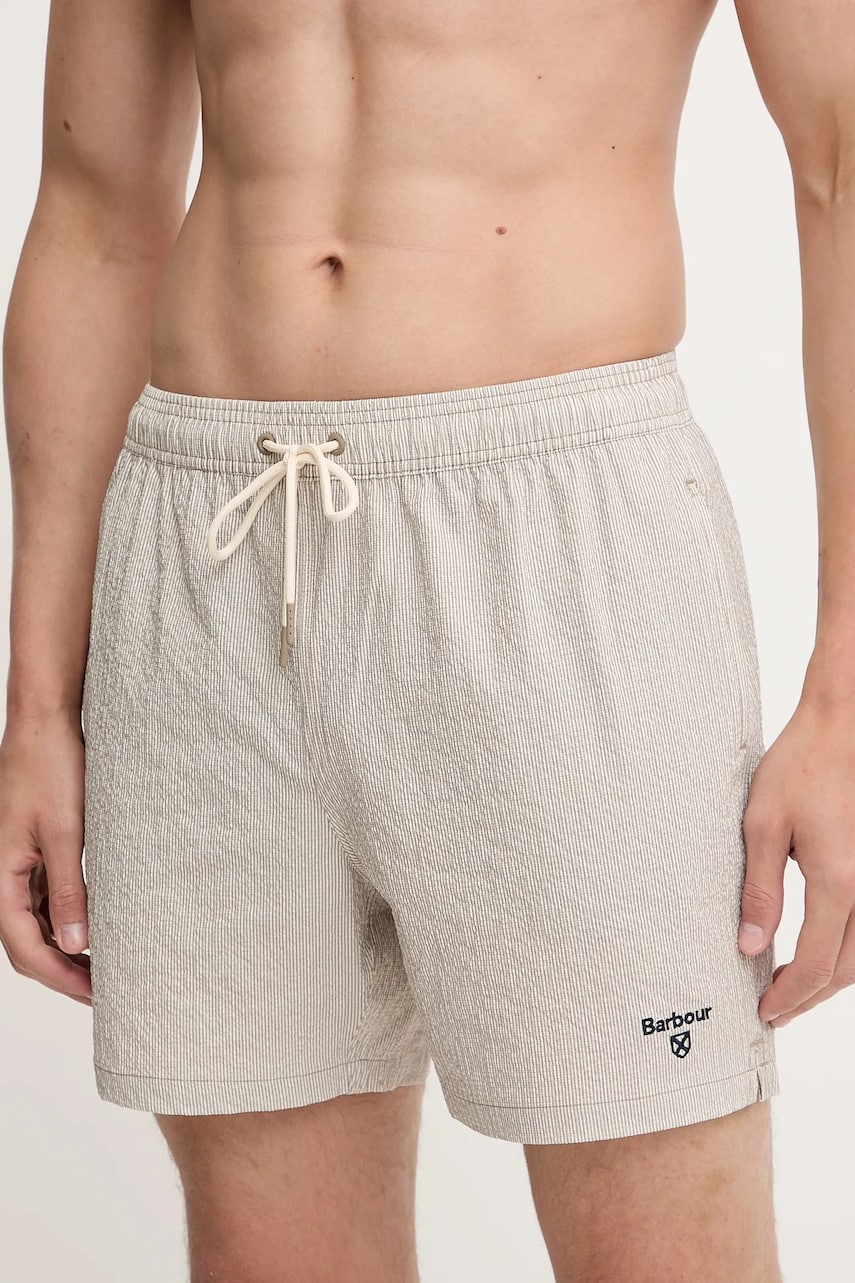 Barbour pantaloni scurti de baie culoarea galben