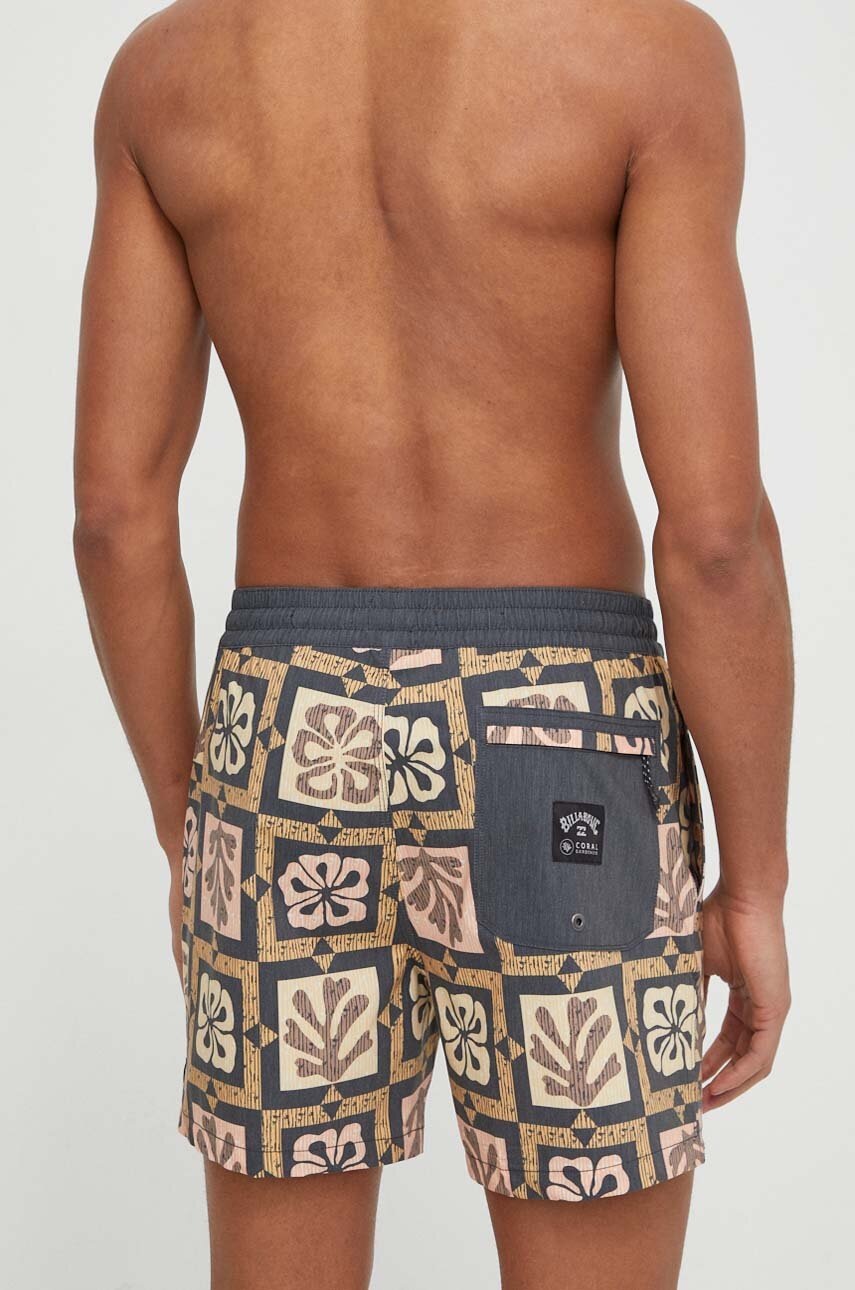 Σορτς κολύμβησης Billabong X CORAL GARDENERS χρώμα: καφέ