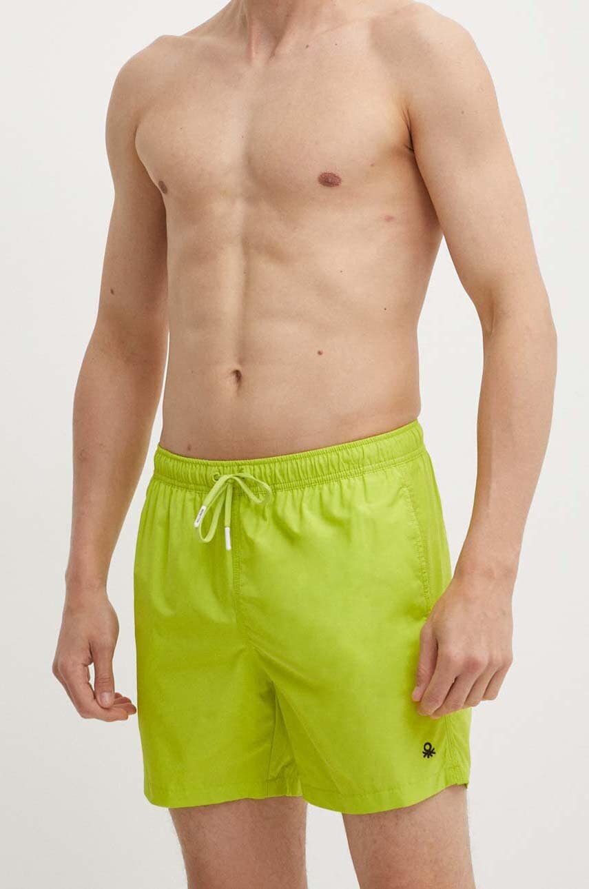 United Colors of Benetton pantaloni scurti de baie culoarea verde United Colors of Benetton pantaloni scurti de baie culoarea verde