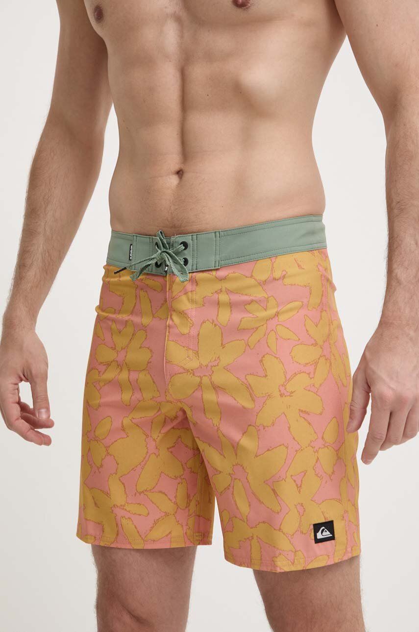 Quiksilver pantaloni scurti de baie culoarea portocaliu