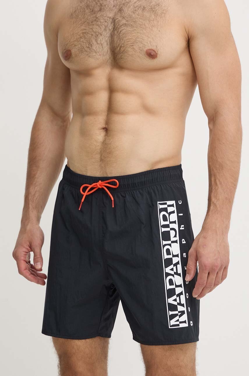 Napapijri pantaloni scurti de baie V-Box 1 culoarea negru, NP0A4HRY0411