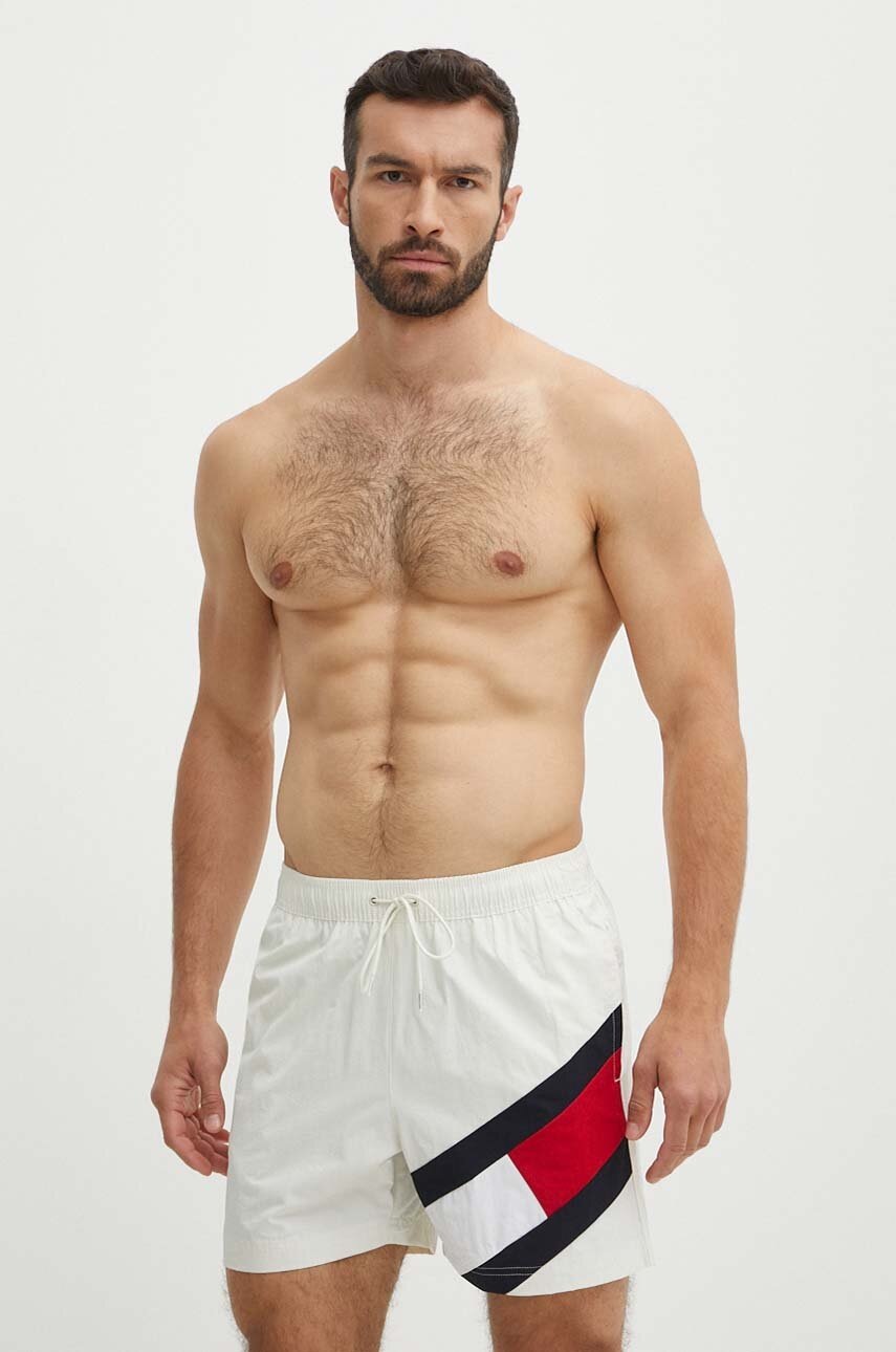 Σορτς κολύμβησης Tommy Hilfiger χρώμα: άσπρο
