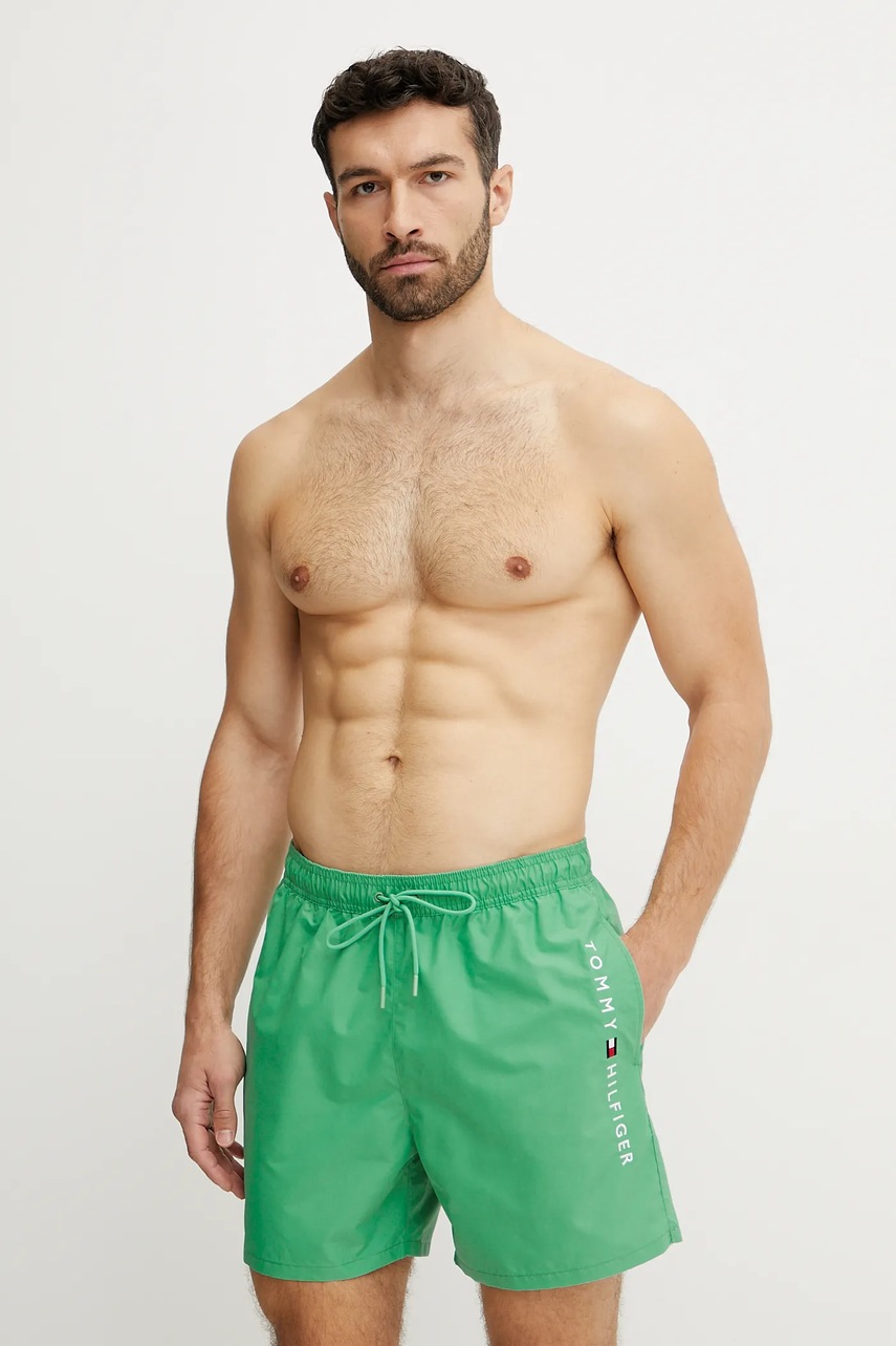 

Плувни шорти Tommy Hilfiger в зелено, Зелен