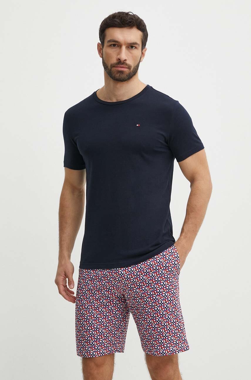 

Памучна пижама Tommy Hilfiger с десен UM0UM02319, Многоцветен