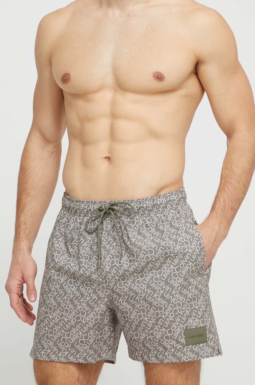 

Плувни шорти Calvin Klein в зелено KM0KM00944, Зелен