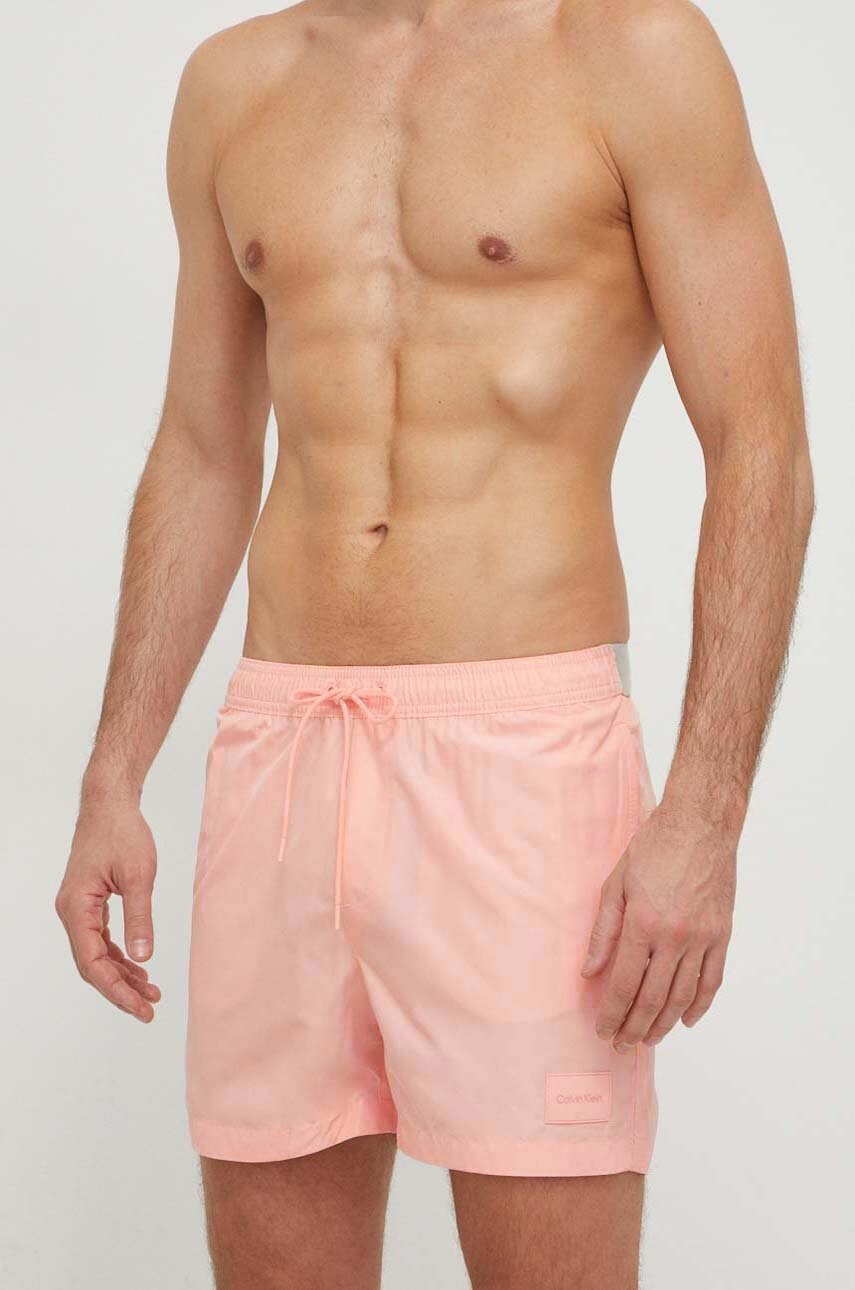 Σορτς κολύμβησης Calvin Klein χρώμα: ροζ