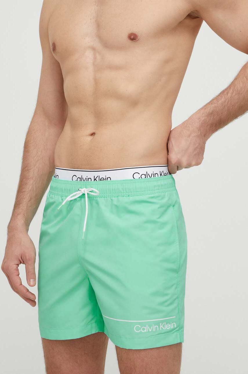 Σορτς κολύμβησης Calvin Klein χρώμα: πράσινο