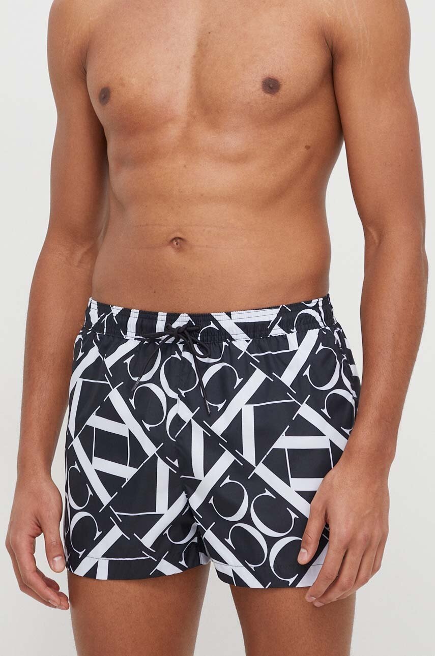 

Плувни шорти Calvin Klein в черно KM0KM00968, Черен