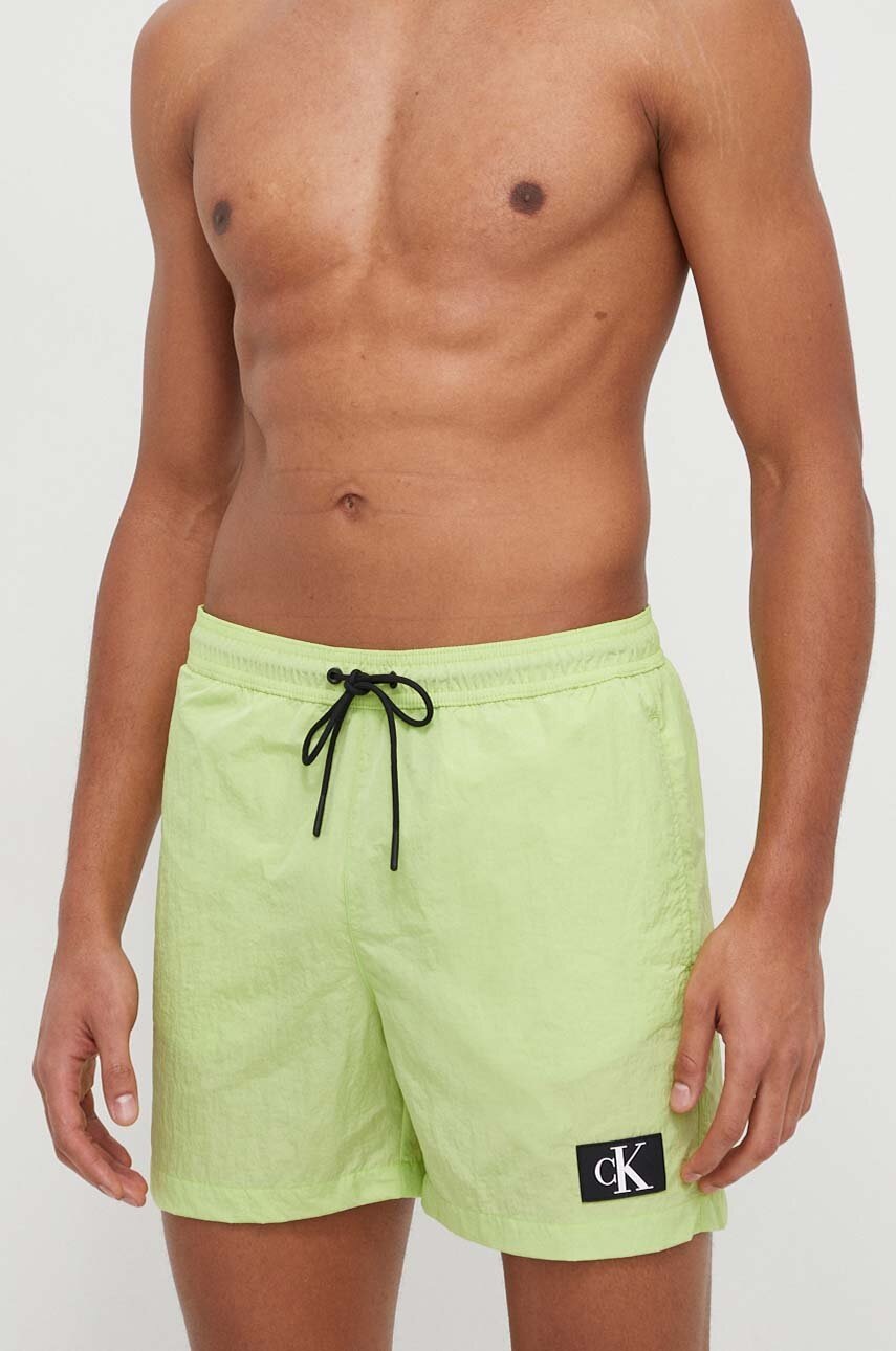 

Плувни шорти Calvin Klein в зелено KM0KM00980, Зелен