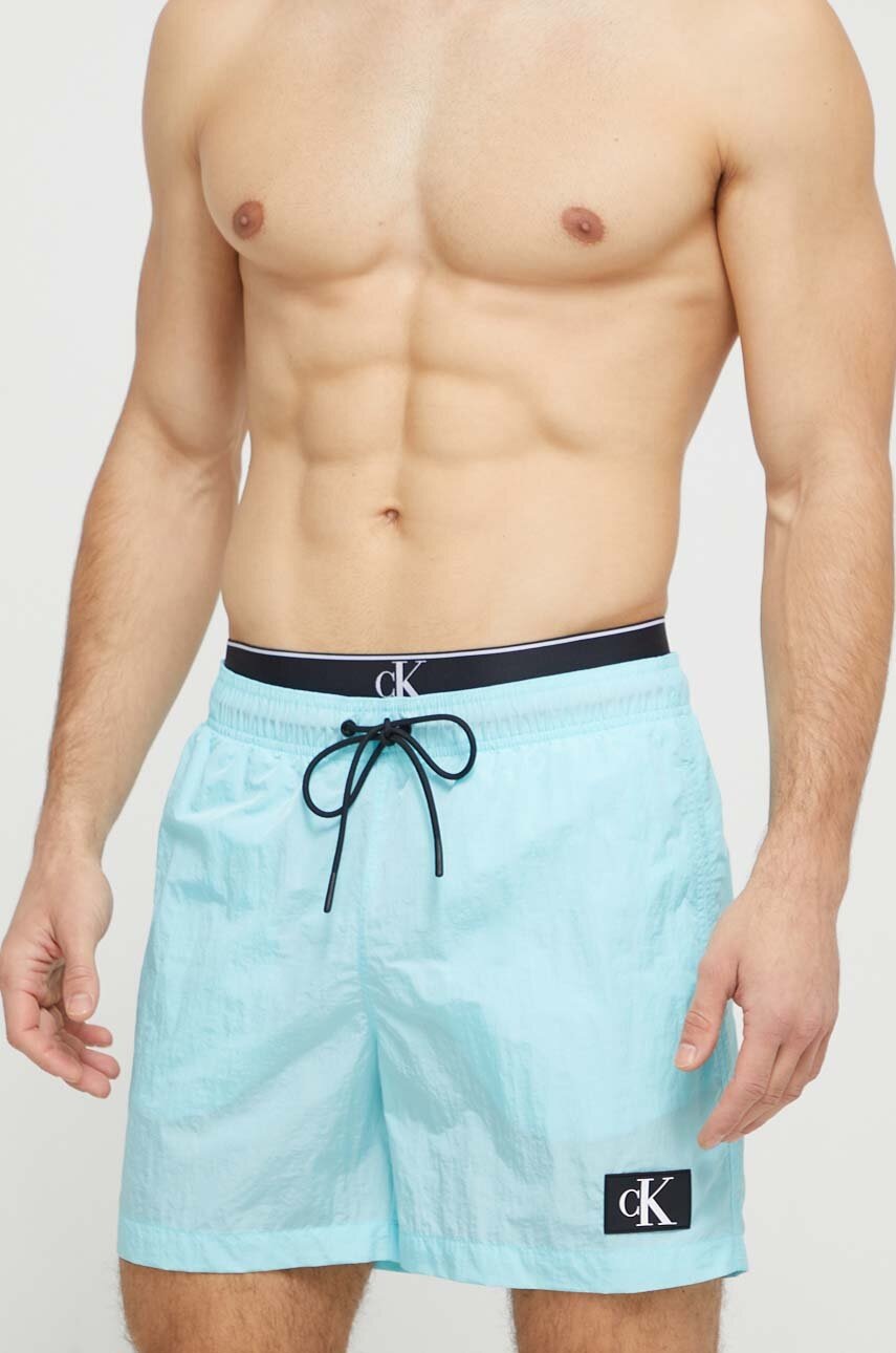 

Плувни шорти Calvin Klein в синьо KM0KM00981, Син