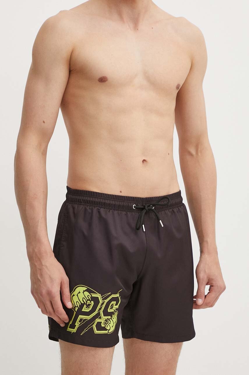 Μαγιό PLEIN SPORT χρώμα: μαύρο φωτογραφία