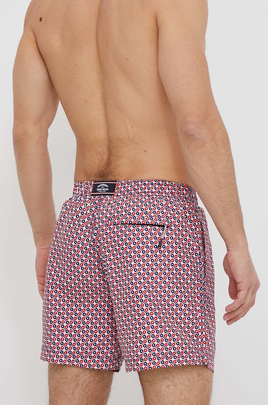 Μαγιό Superdry χρώμα: κόκκινο φωτογραφία