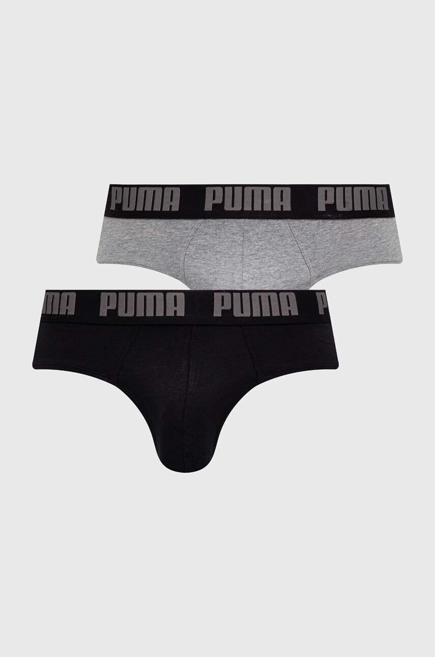 Puma slip 2-pack barbati, culoarea gri, 938322