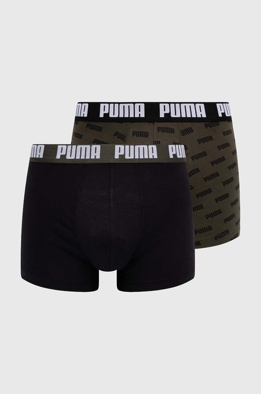 Puma boxeri 2-pack barbati, culoarea verde, 938324