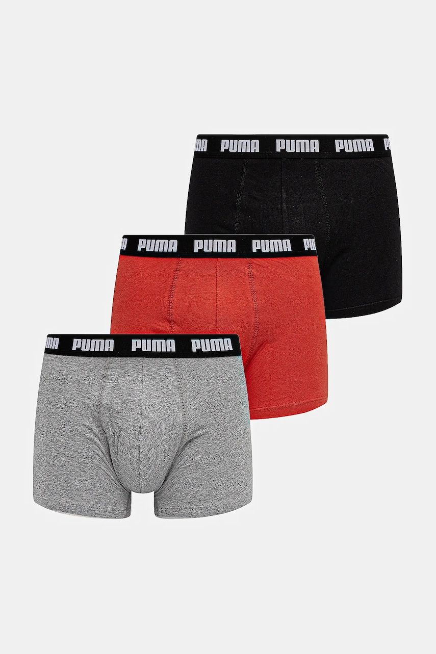 Puma boxeri 3-pack barbati, culoarea negru, 938327