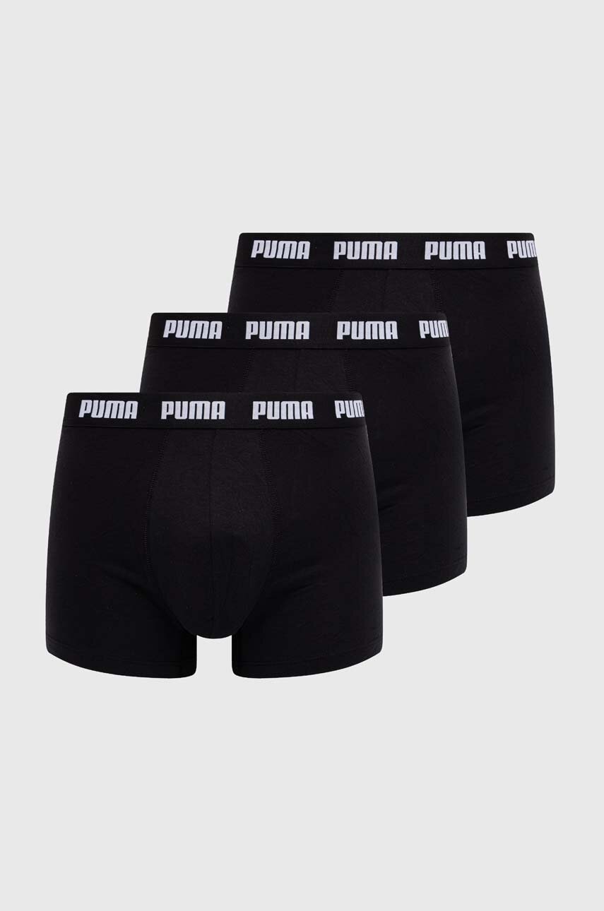 Puma boxeri 3-pack barbati, culoarea negru, 938327
