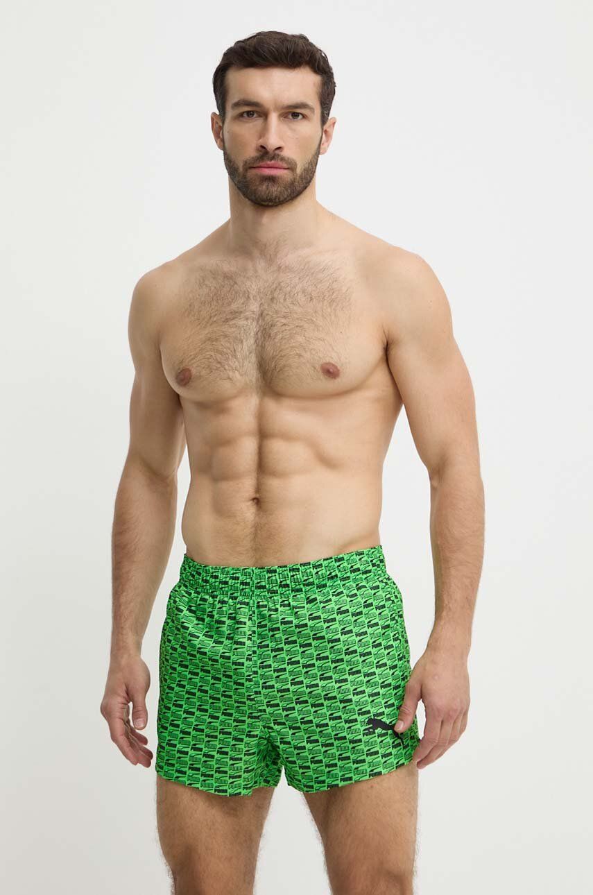 Puma pantaloni scurți de baie culoarea verde, 938353