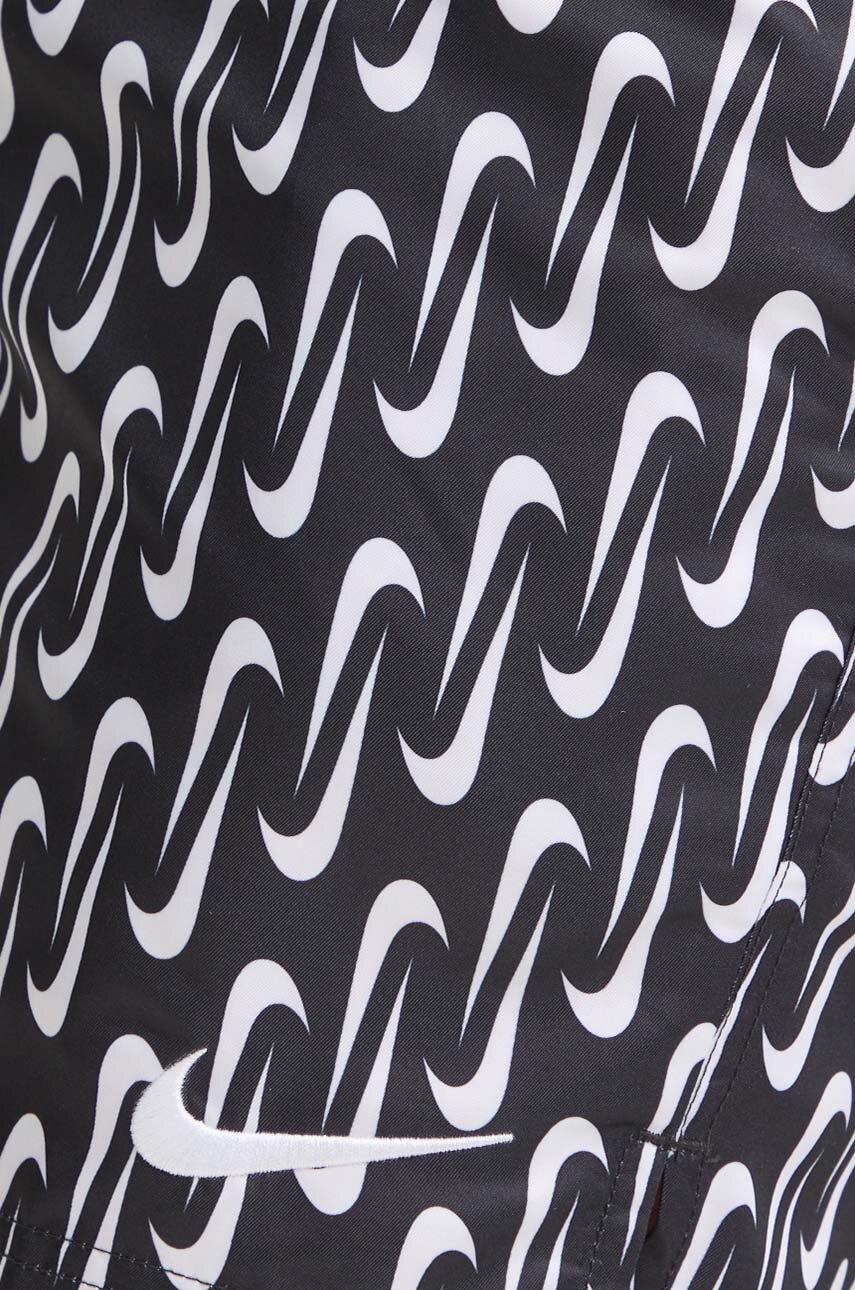 Μαγιό Nike Swoosh Link χρώμα: μαύρο