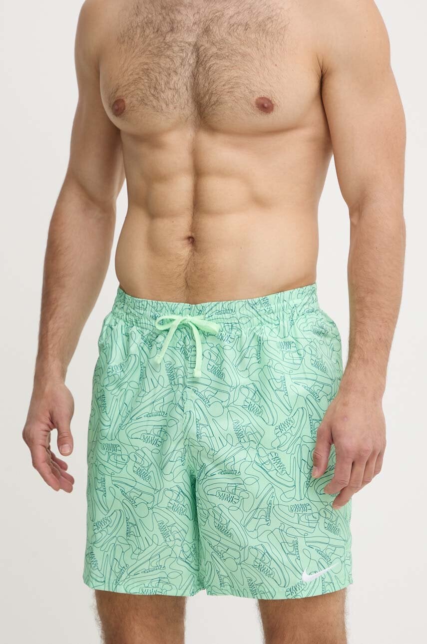 Nike pantaloni scurti de baie Sneakers culoarea verde - 0 | YEO