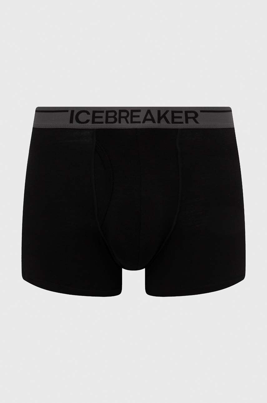 Icebreaker lenjerie functionala Anatomica Boxers culoarea negru, IB1030300101