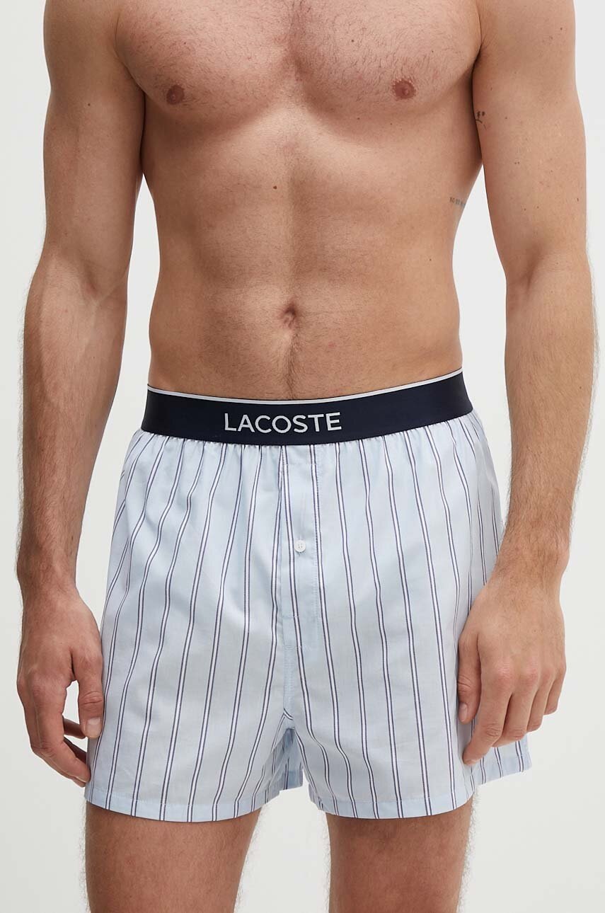 

Памучни боксерки Lacoste (3 броя) в синьо, Син