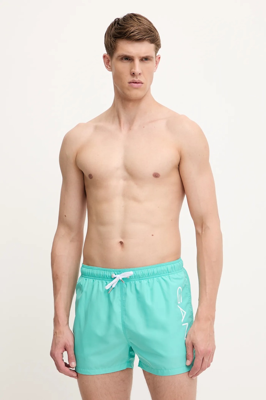 Gant pantaloni scurti de baie culoarea rosu