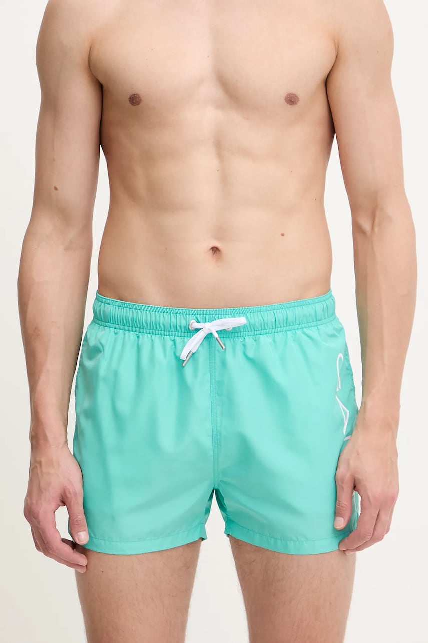 Gant pantaloni scurti de baie culoarea rosu