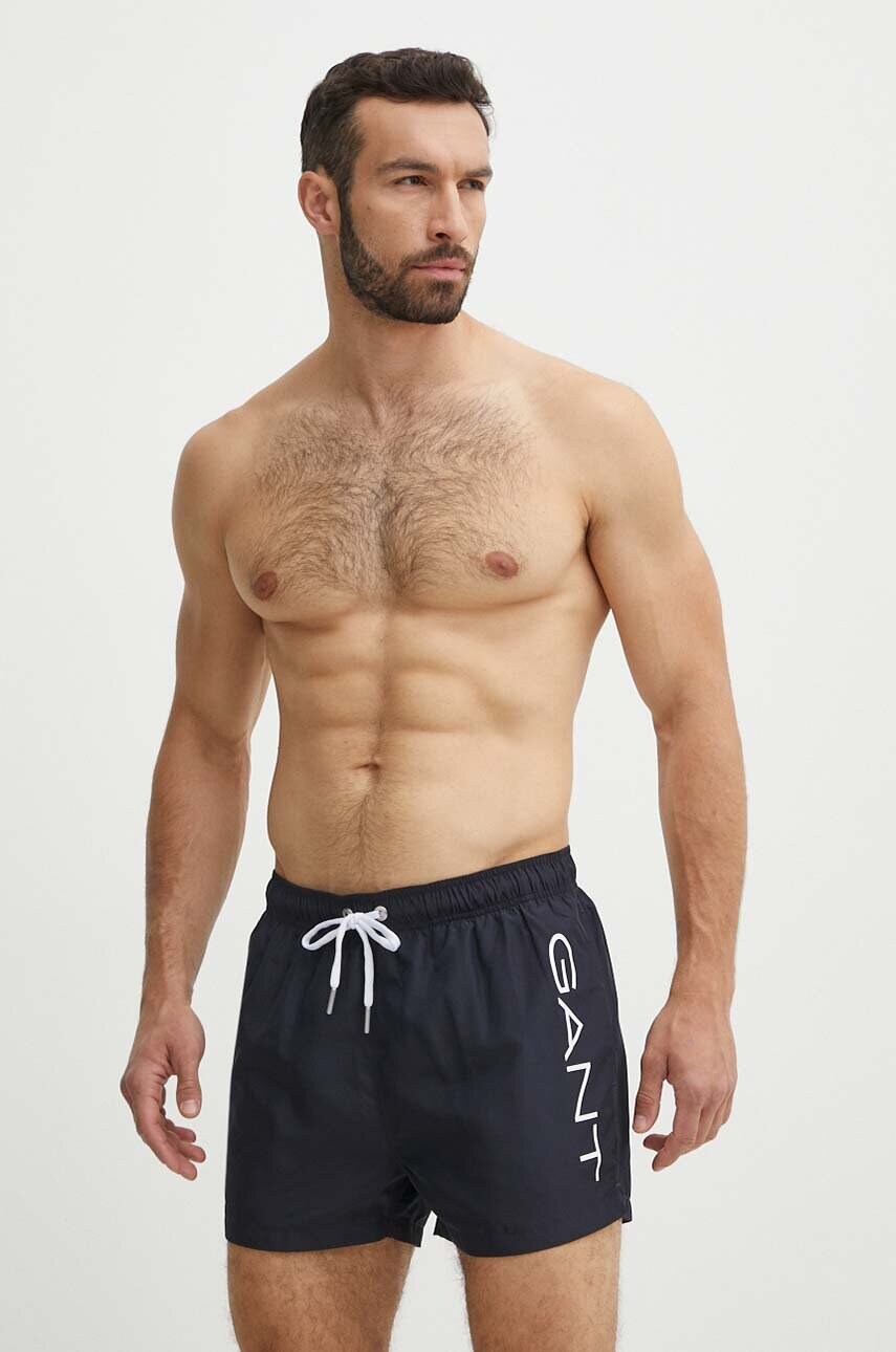 Gant pantaloni scurti de baie culoarea negru