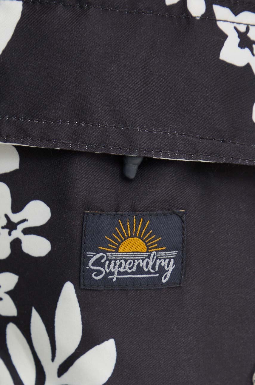 Μαγιό Superdry χρώμα: μαύρο, M3010232A-2BW φωτογραφία