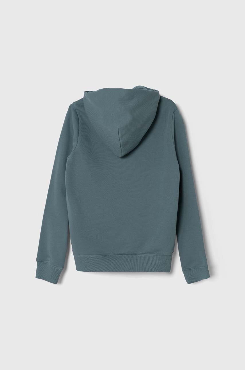 Дитяча кофта Calvin Klein Jeans з капюшоном з аплікацією
