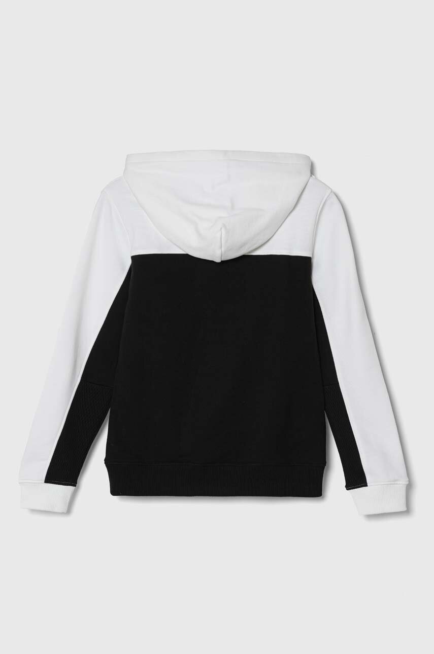 Детская хлопковая кофта Calvin Klein Jeans цвет чёрный с капюшоном узор в Кропивницком