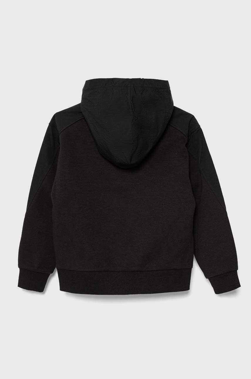 Кофта Calvin Klein Jeans колір чорний з капюшоном однотонна