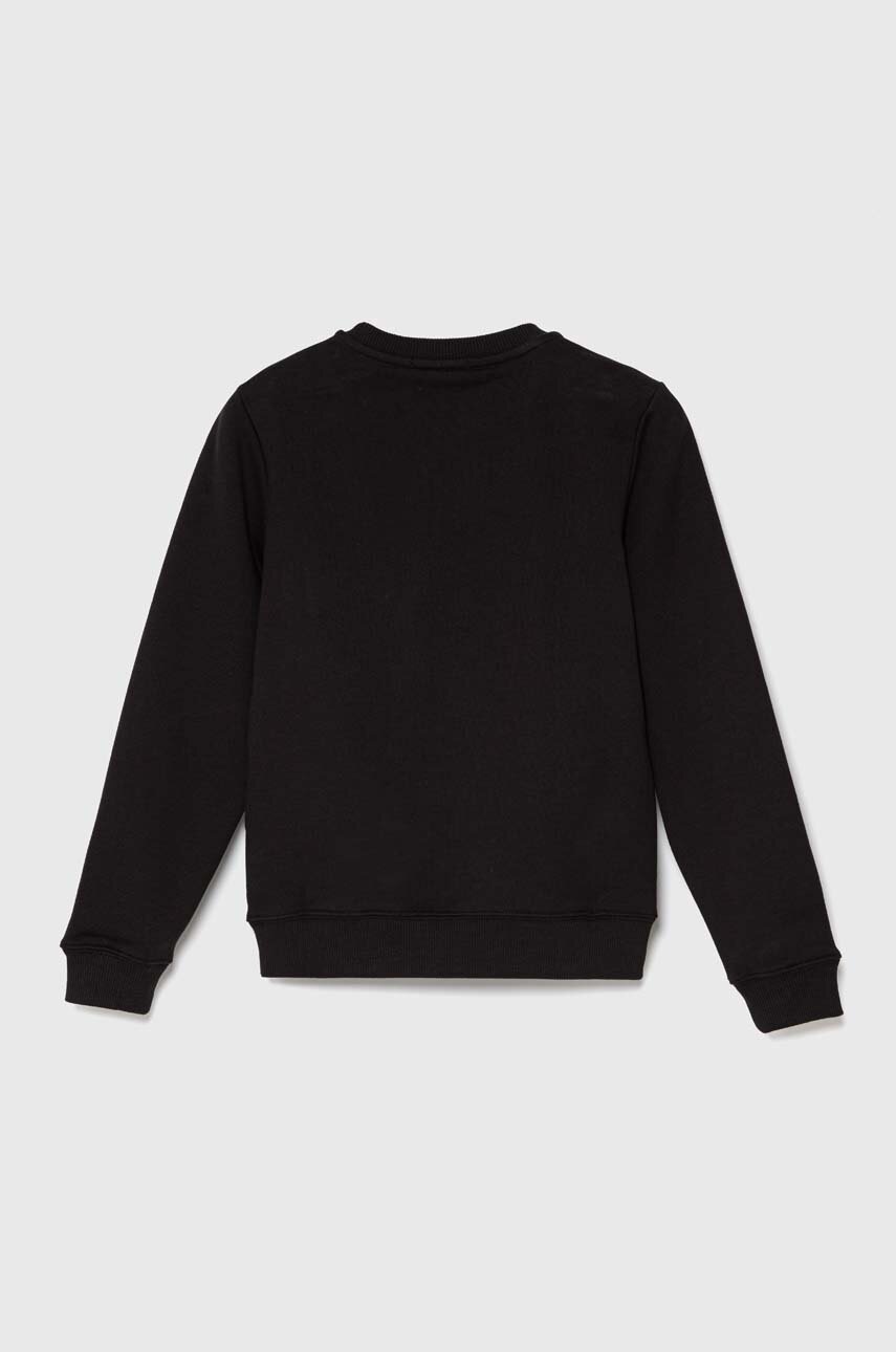 Детская хлопковая кофта Calvin Klein Jeans цвет чёрный с принтом в Черкассах Детская хлопковая кофта Calvin Klein Jeans цвет чёрный с принтом в Черкассах