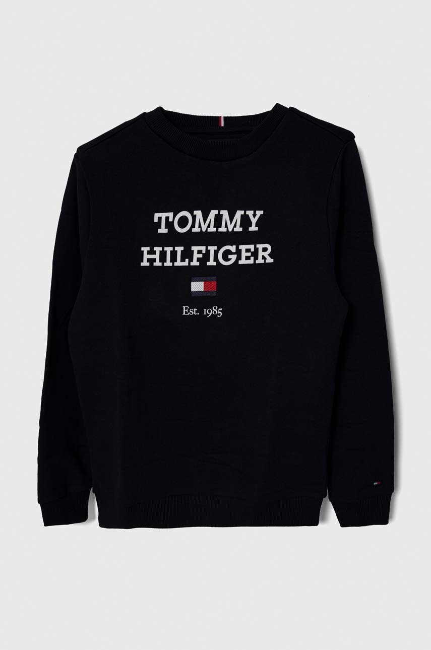 

Детская кофта Tommy Hilfiger цвет синий с принтом