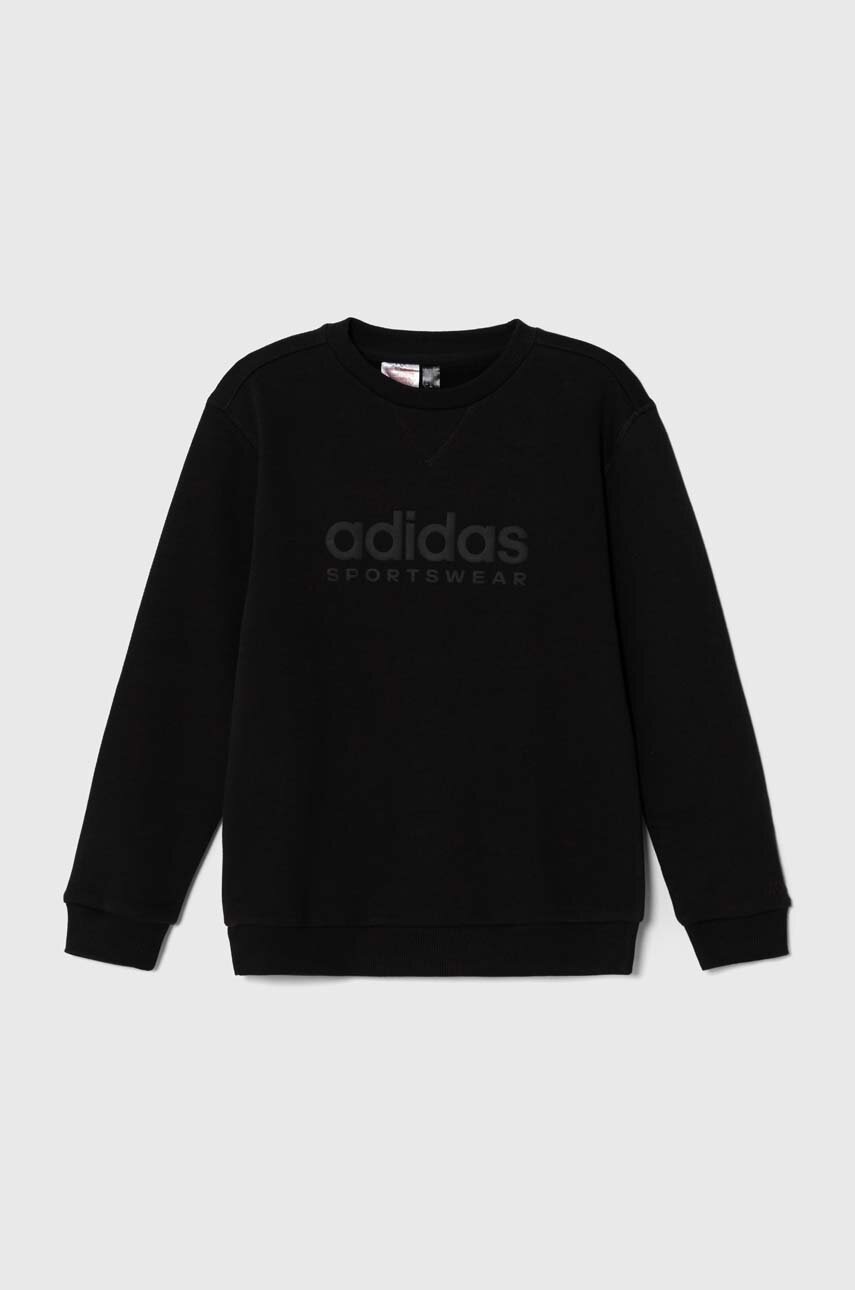 E-shop Dětská mikina adidas černá barva, s potiskem