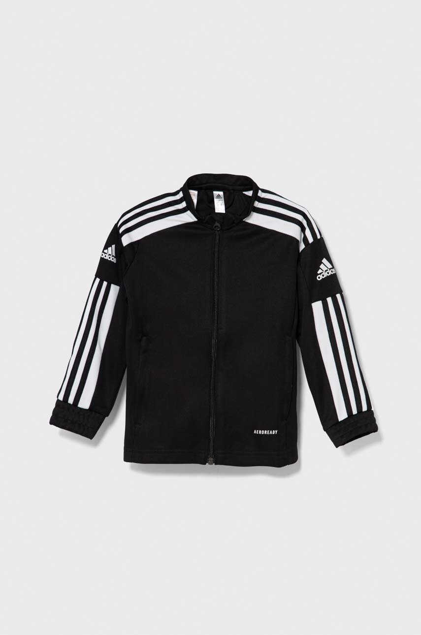 Levně Dětská mikina adidas Performance SQ21 TR JKT Y černá barva, vzorovaná