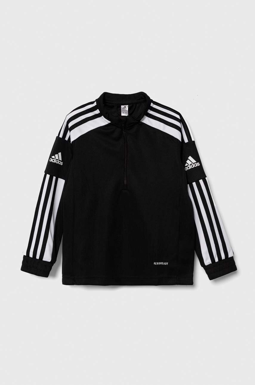 E-shop Dětská mikina adidas Performance SQ21 TR TOP Y černá barva, vzorovaná