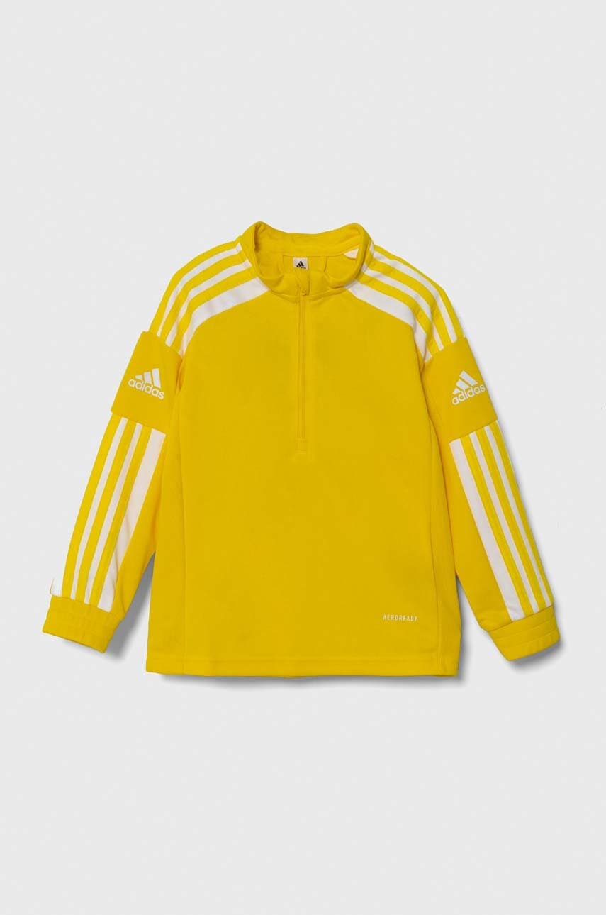 E-shop Mikina adidas Performance SQ21 TR TOP Y žlutá barva, vzorovaná