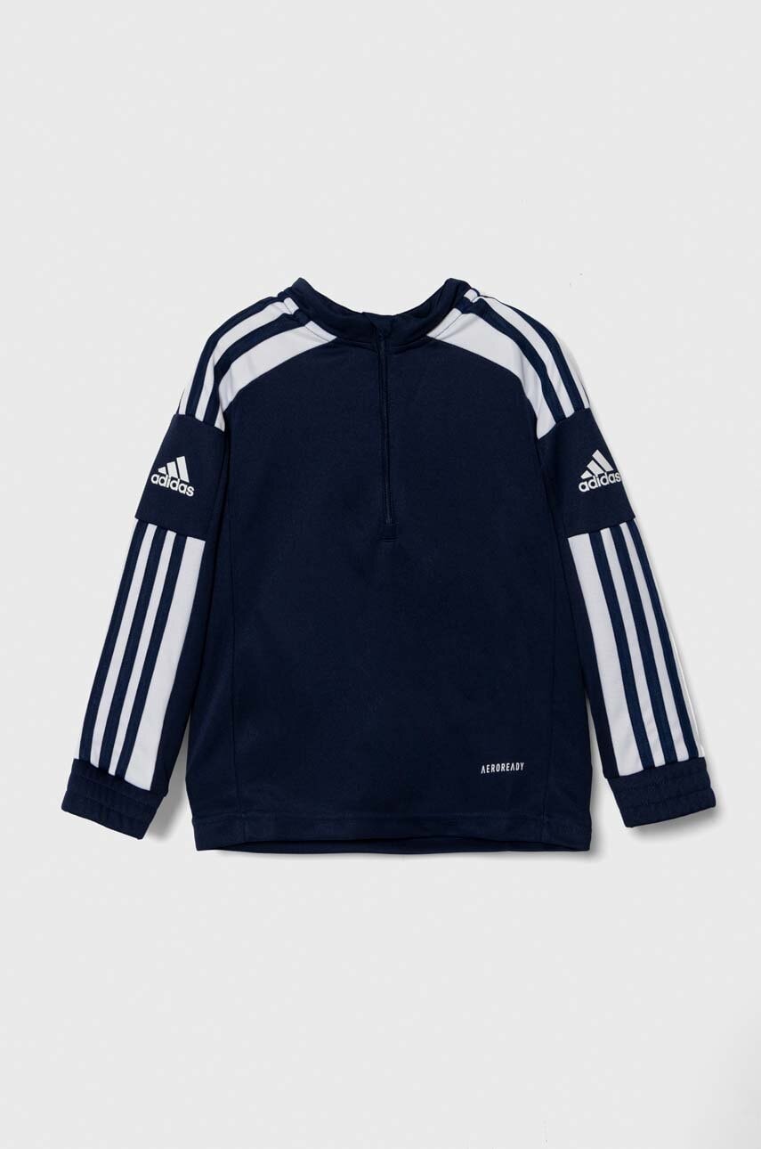 Levně Dětská mikina adidas Performance SQ21 TR TOP Y tmavomodrá barva, vzorovaná