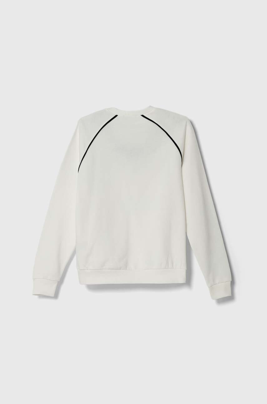 Детская хлопковая кофта Sisley цвет белый с аппликацией Детская хлопковая кофта Sisley цвет белый с аппликацией