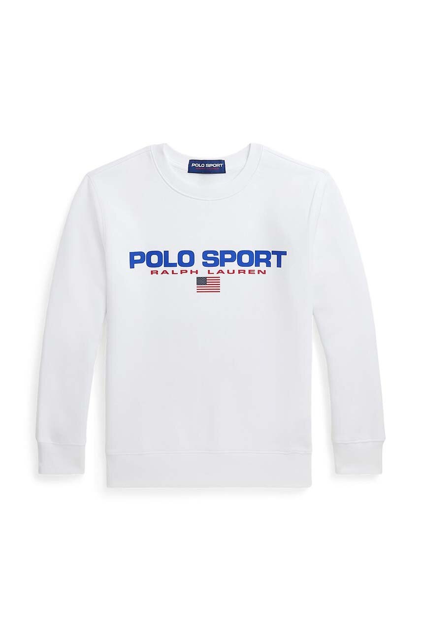 Детская кофта Polo Ralph Lauren цвет белый с принтом