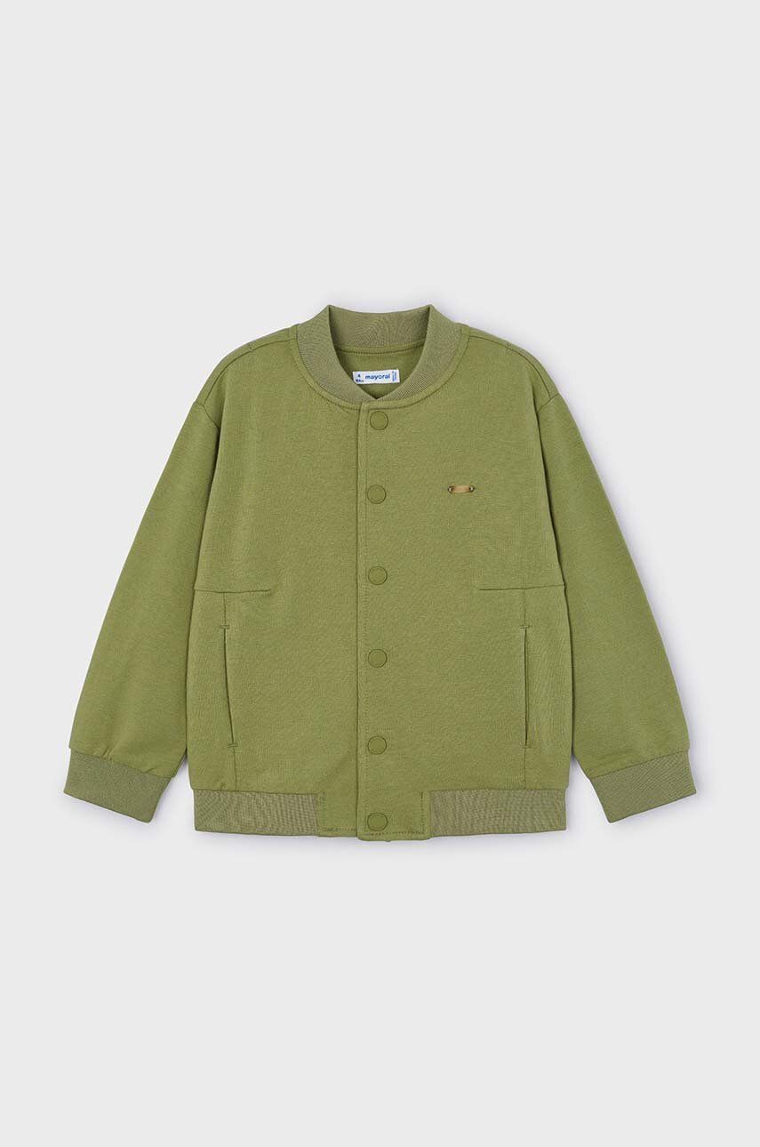 Mayoral bluza copii culoarea verde, neted - Shoppu.ro