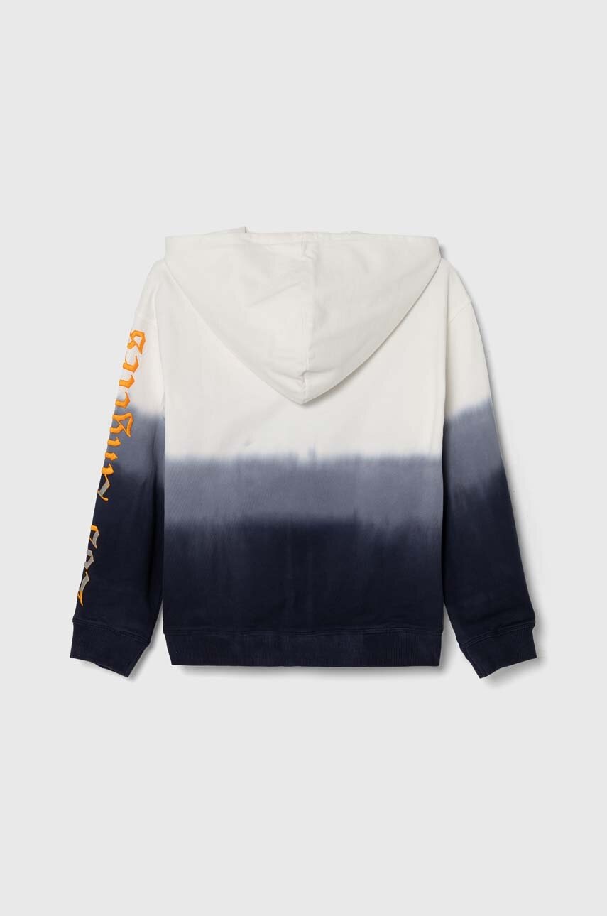 Детская хлопковая кофта Guess с капюшоном узор