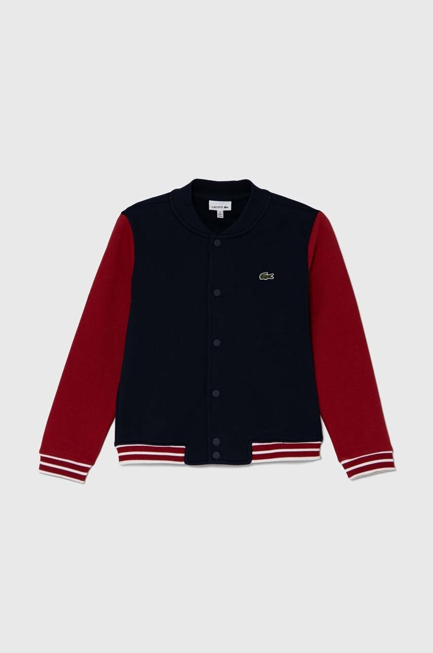 

Детски суичър Lacoste в тъмносиньо с десен, Тъмносин