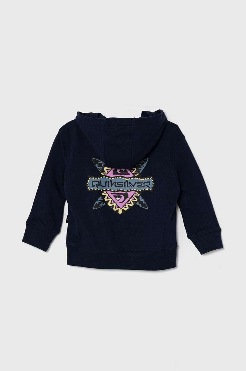 Детская кофта Quiksilver RAINMAKERHOODBO цвет синий с капюшоном с принтом Детская кофта Quiksilver RAINMAKERHOODBO цвет синий с капюшоном с принтом